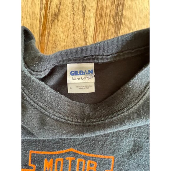 Gildan Harley-Davidson Motor Cycles Graphic T-Shirt Adult L Black - Picture 3 of 6